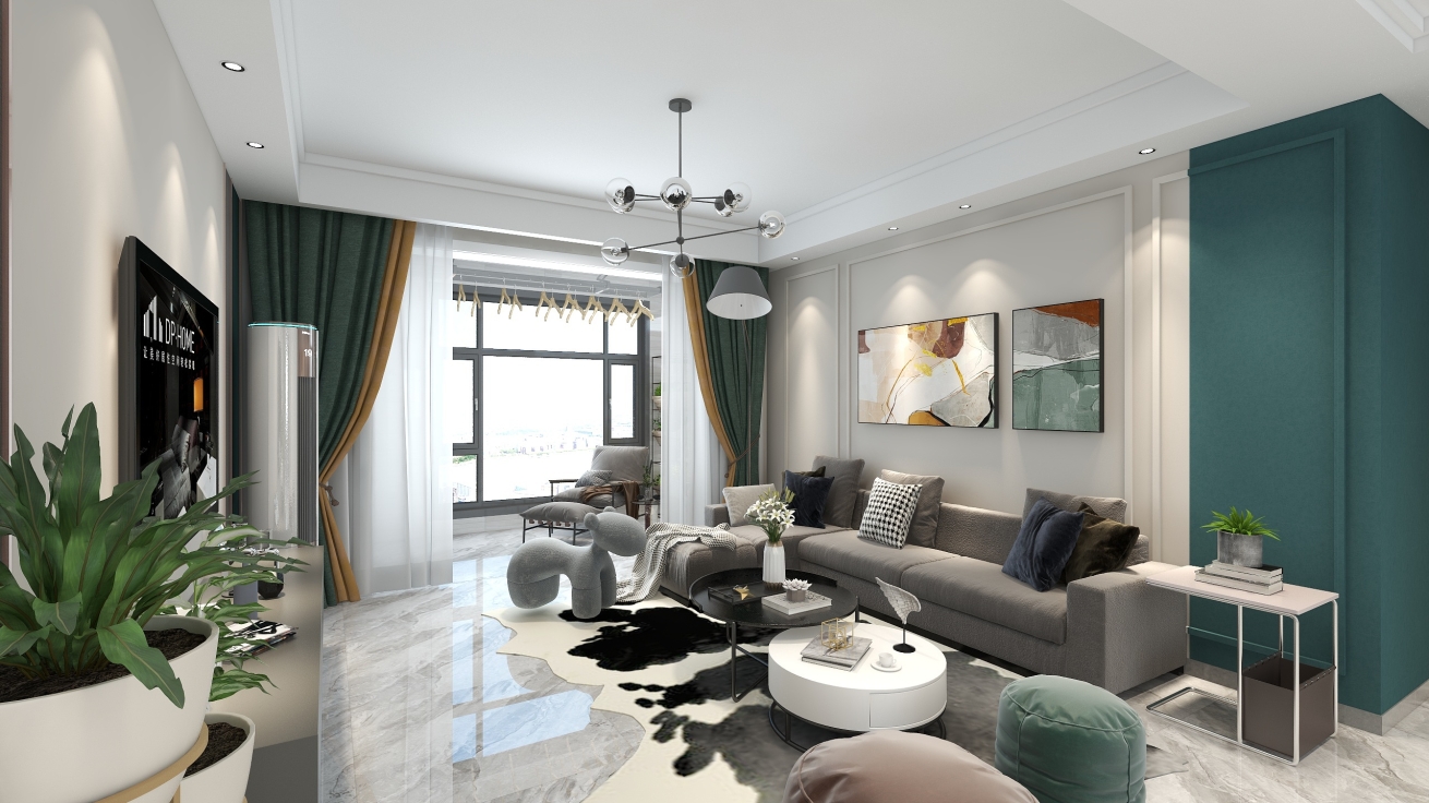 中樂百花公館 140平 現(xiàn)代輕奢風(fēng)格 20萬